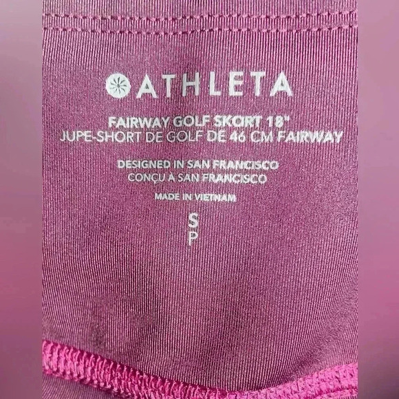 Athleta purple fairway casual athletic tennis pickle  ball golf skort short S - Picture 4 of 4